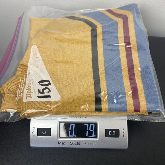 Code x Mode Women's Pullover Mock Neck Sweater Size M Mustard Striped - Picture 7 of 7